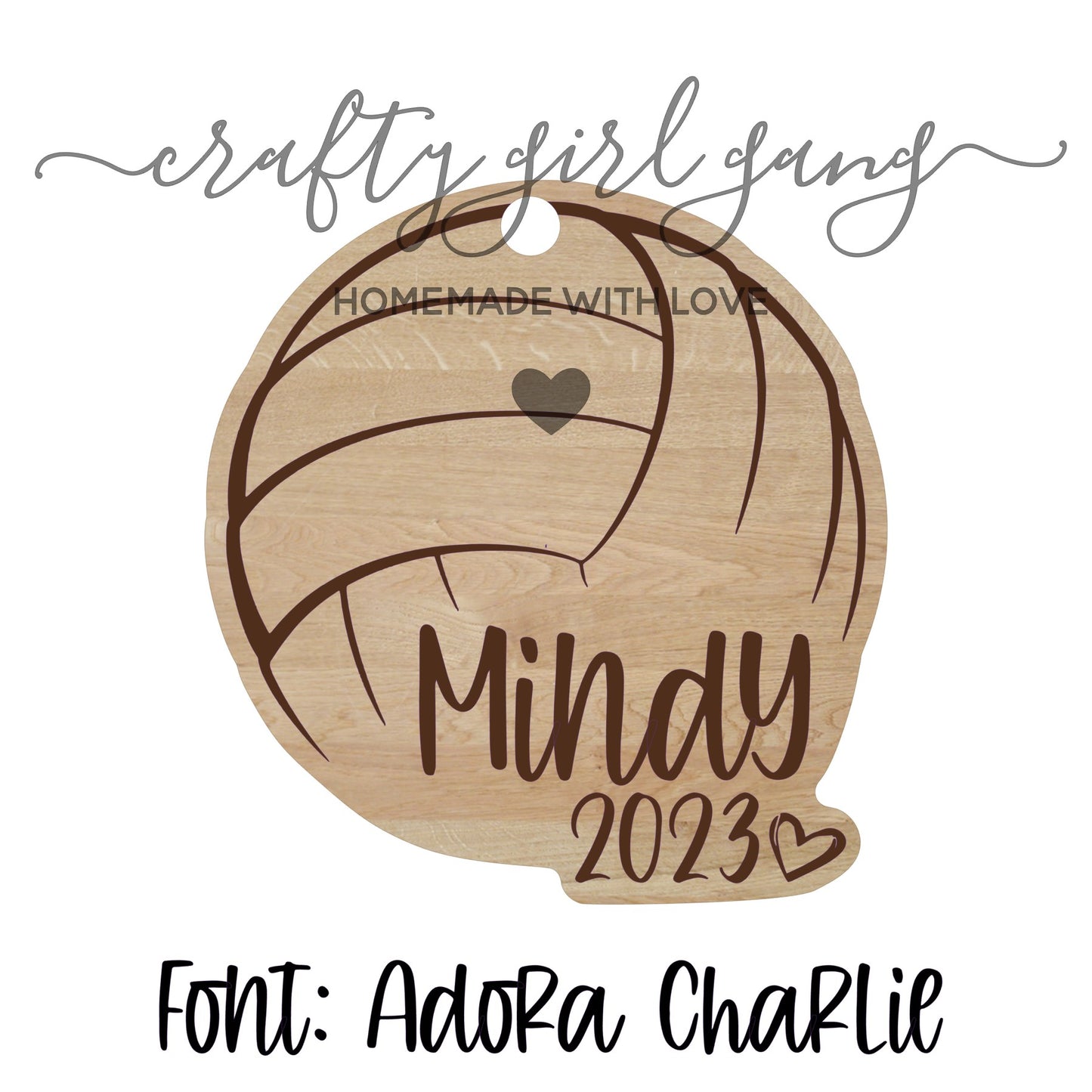 Volleyball Ornament - Digital Download SVG