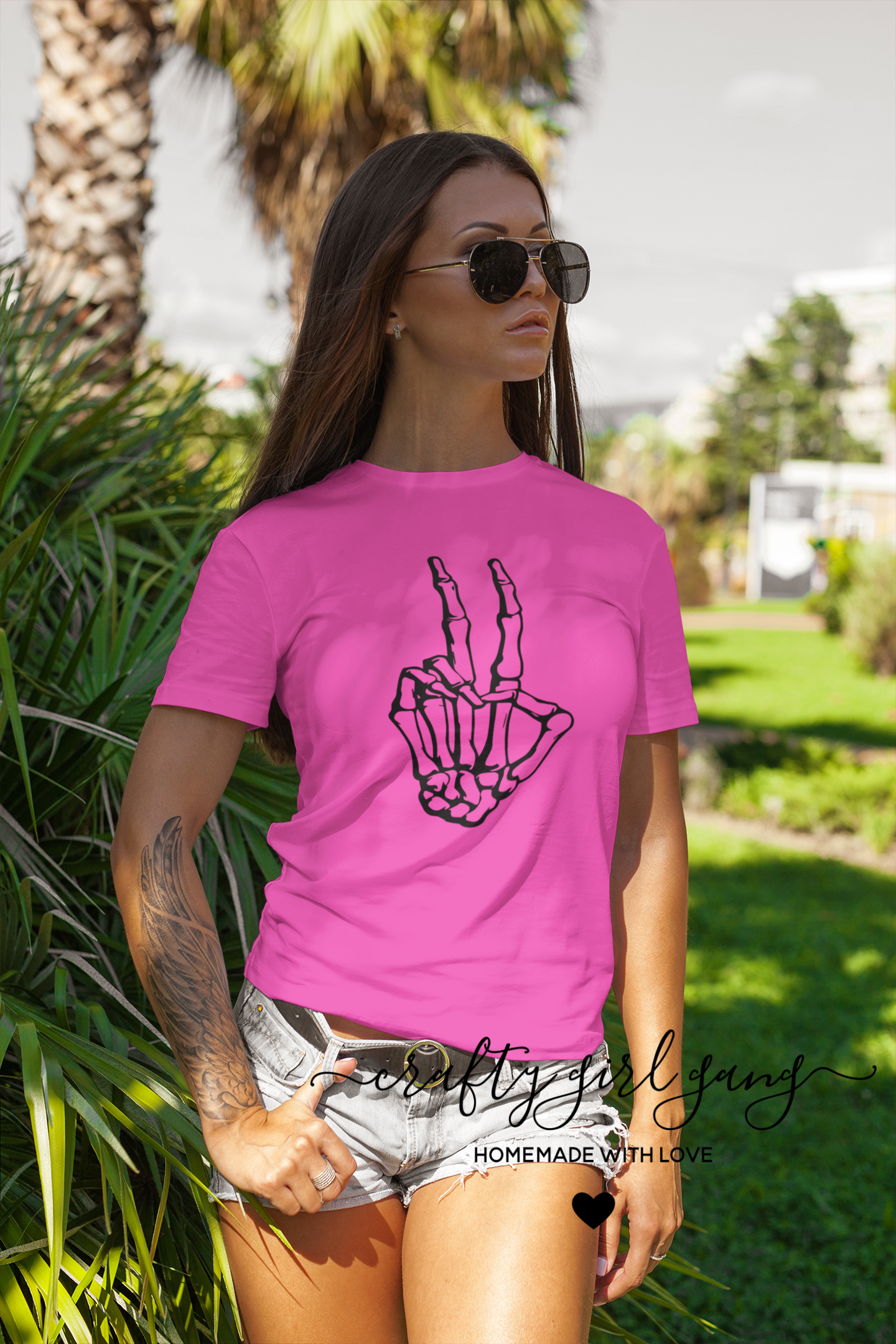 Peace Skeleton Hand - Shirt