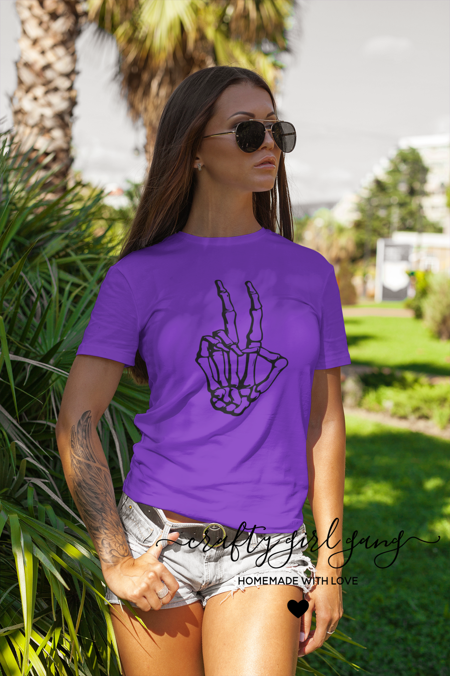 Peace Skeleton Hand - Shirt